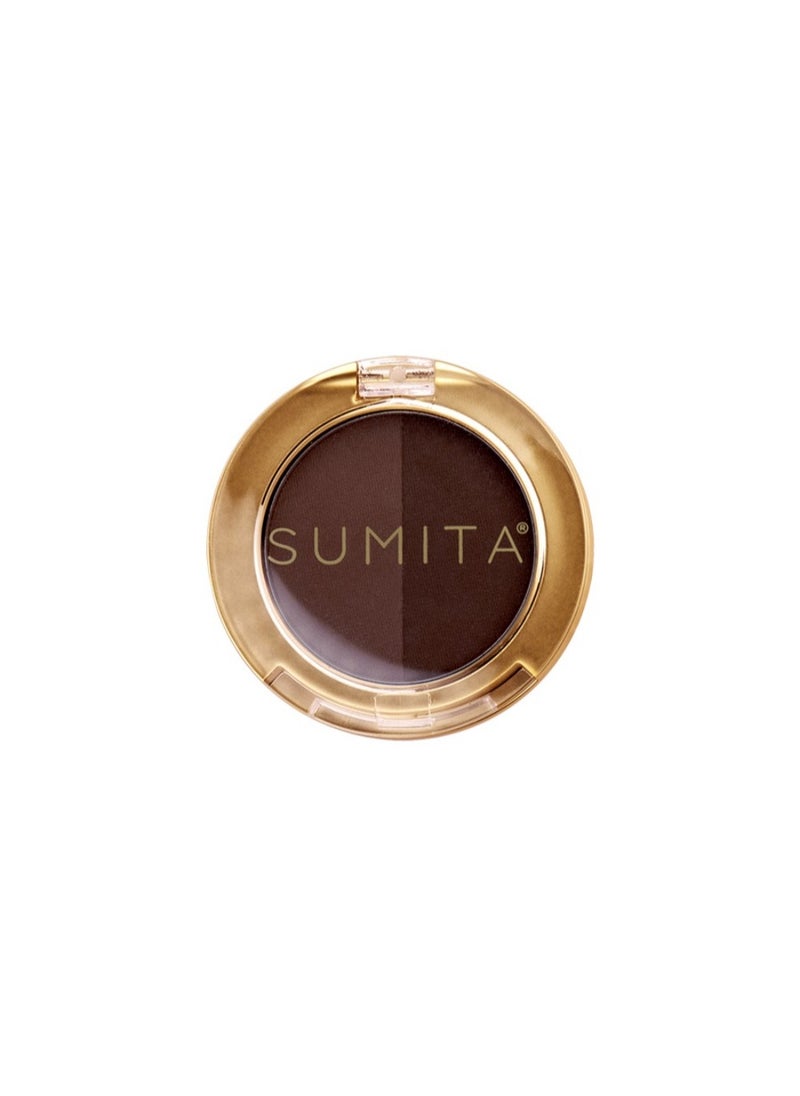SUMITA Sumita Brow Powder Duo Hi Lighter Dark Brown 0.09 Oz 