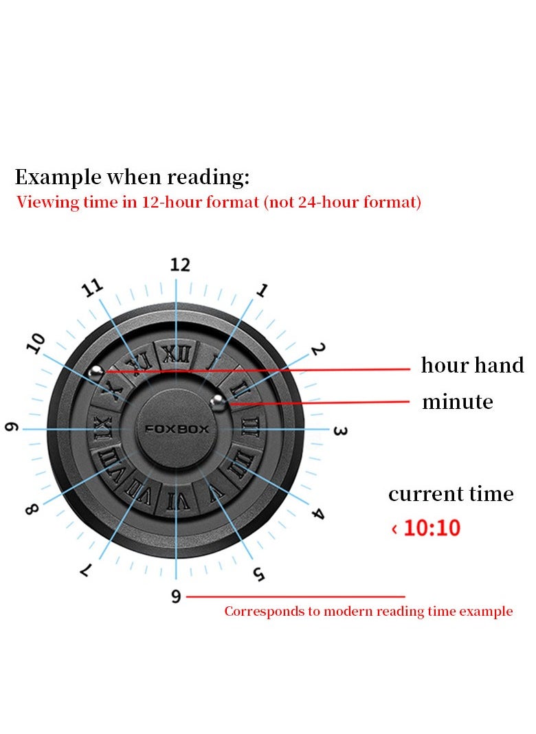 FOXBOX - New Men's Creative Magnetic Scrolling Beads Quartz Watch for Men Waterproof watches - Image 1