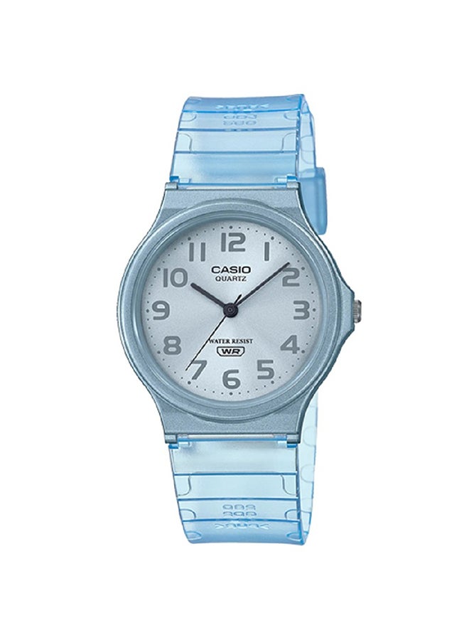CASIO Unisex Watch Classic Casual Analog Translucent Color Silver Dial Resin Band Mq-24S-2Bdf - Image 1