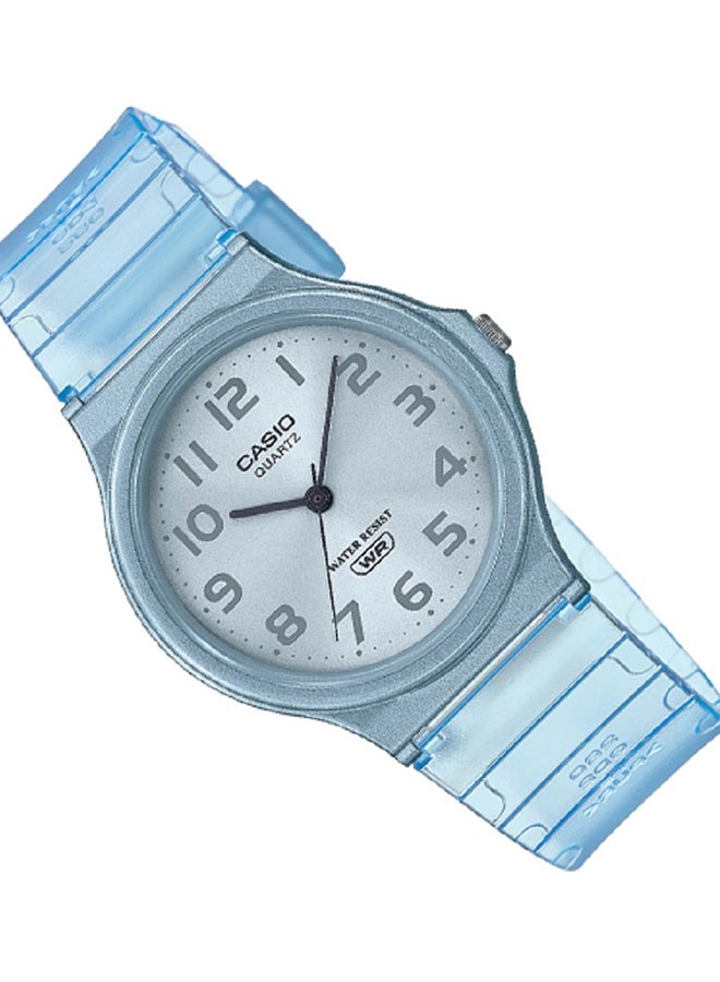 CASIO Unisex Watch Classic Casual Analog Translucent Color Silver Dial Resin Band Mq-24S-2Bdf - Image 2