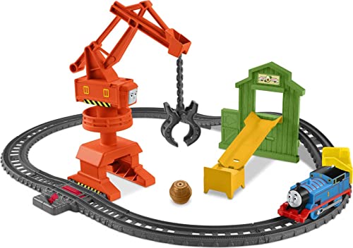 THOMAS & FRIENDS Thomas Friends Cassia Crane Cargo Set motorized train and track set for preschoolers ages 3 years older - Image 1