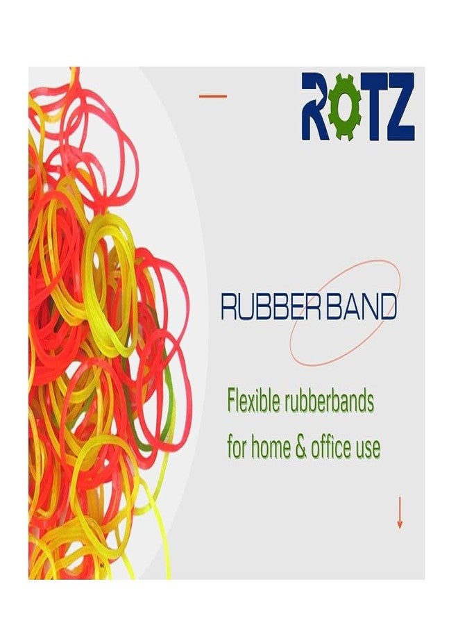 ROTZ 1/2 inch Premium Rubber Bands - Fluorescent Colors (400 Grams) - Image 4