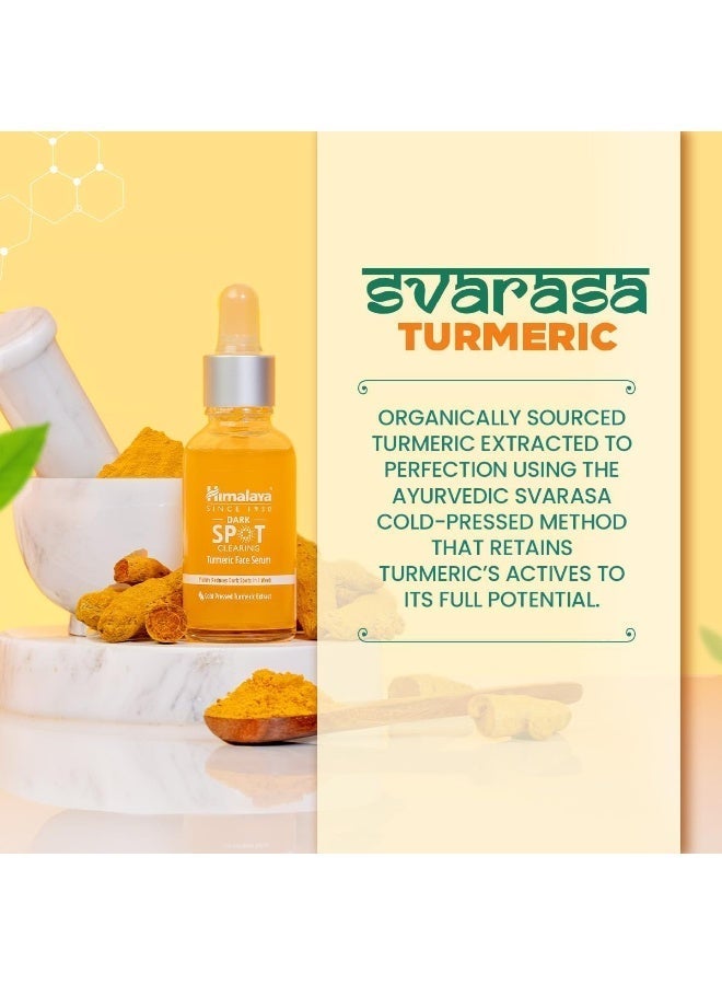 Himalayan Himalaya Dark Spot Clearing Turmeric Face Serum Organically sourced Glycolic 30ml - Image 2