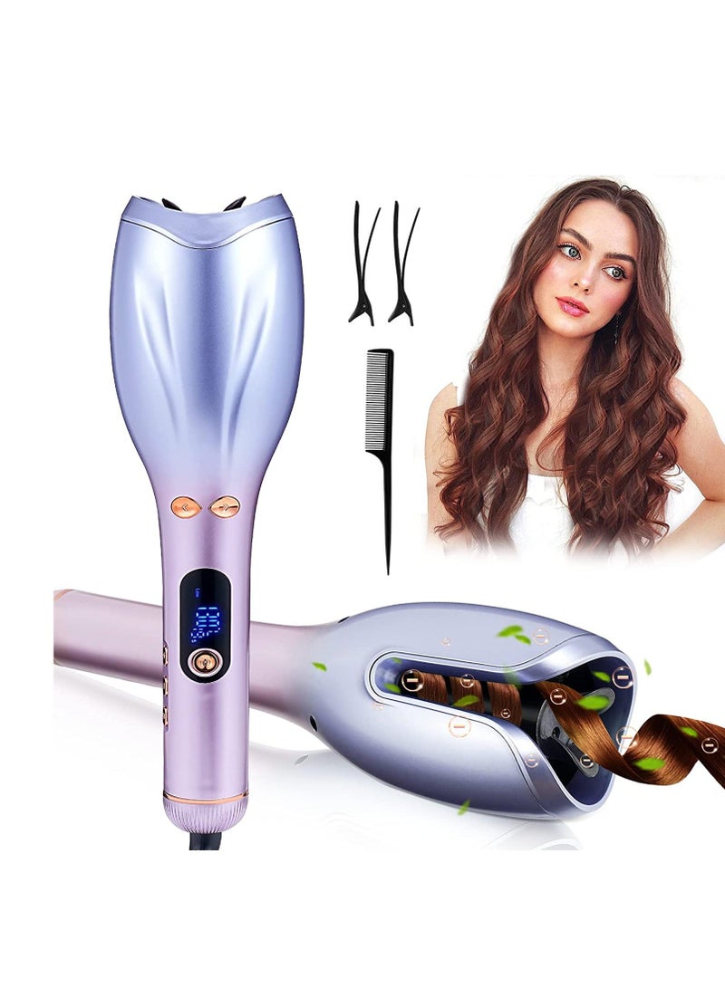 Y&D Auto Hair Curler, Automatic Curling Iron, Electric Iron Wand with Adjustable Temperature and Timer, PTC Heating 30 Min Shut-off, Fast for Styling" - Image 1