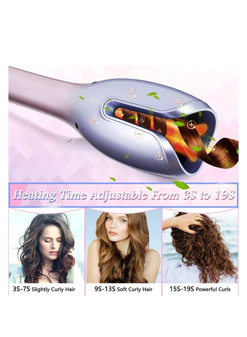 Y&D Auto Hair Curler, Automatic Curling Iron, Electric Iron Wand with Adjustable Temperature and Timer, PTC Heating 30 Min Shut-off, Fast for Styling" - Image 5