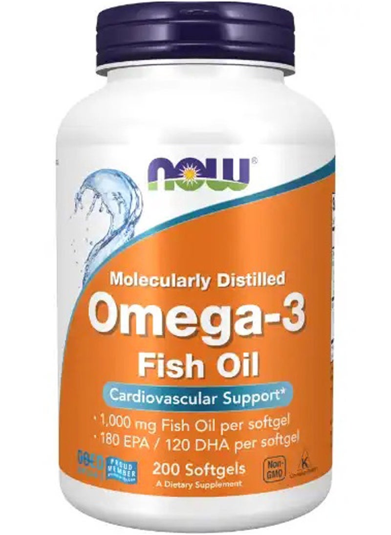 now Omega 3 Fish Oil 200 Softgels  - Image 2