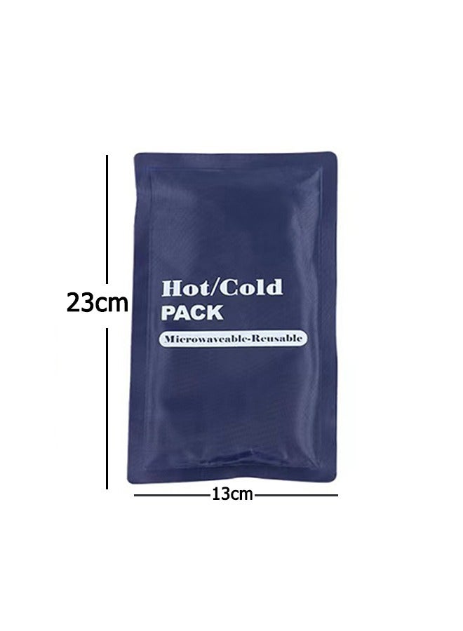 Bukela Reusable Hot and Cold Gel Ice Pack for Insulin Cooler Travel Case  Injuries - 9x5 Inch Flexible Cold Compress, Pain Relief for Knee, Back, Shoulder & Muscles - Recycling cold and hot compress physiotherapy bag to reduce fever and temperature, ice pack nylon cloth gel pack (Single Pack) - Image 1