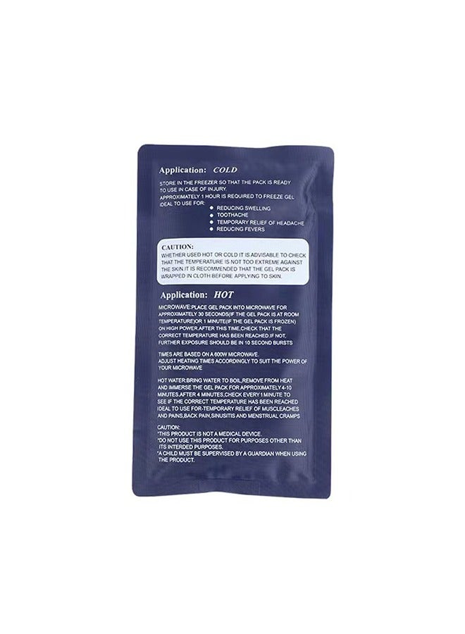 Bukela Reusable Hot and Cold Gel Ice Pack for Insulin Cooler Travel Case  Injuries - 9x5 Inch Flexible Cold Compress, Pain Relief for Knee, Back, Shoulder & Muscles - Recycling cold and hot compress physiotherapy bag to reduce fever and temperature, ice pack nylon cloth gel pack (Single Pack) - Image 2