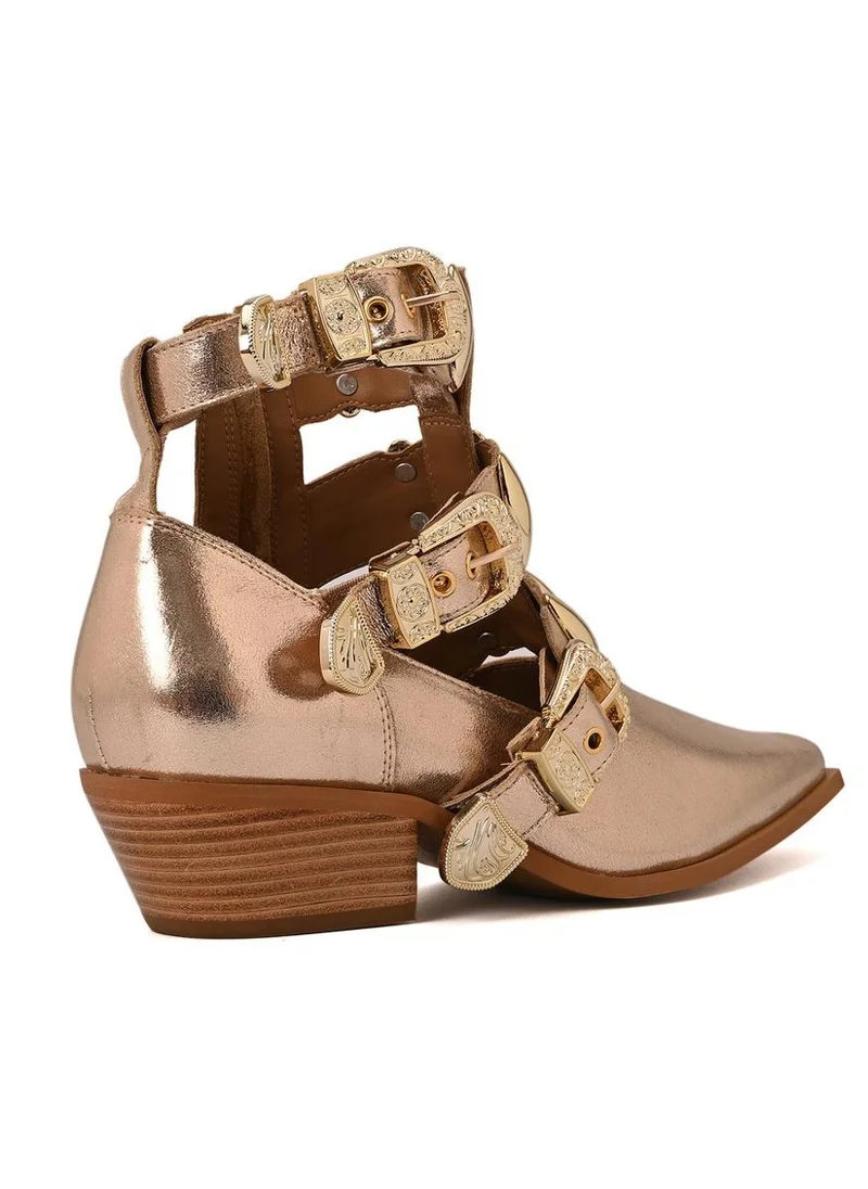 Carmen Steffens  Gold Buckle Boots for Women | Best Price UAE