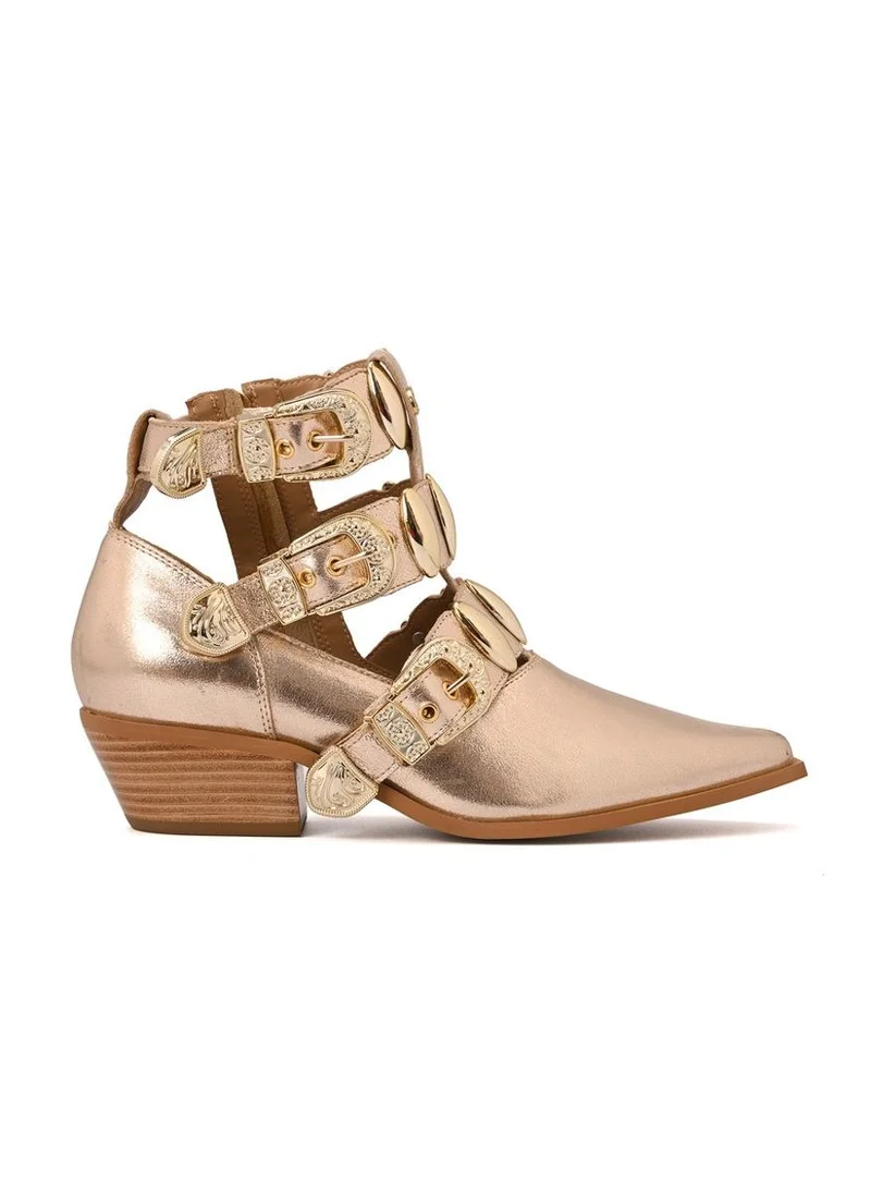 Carmen Steffens  Gold Buckle Boots for Women | Best Price UAE