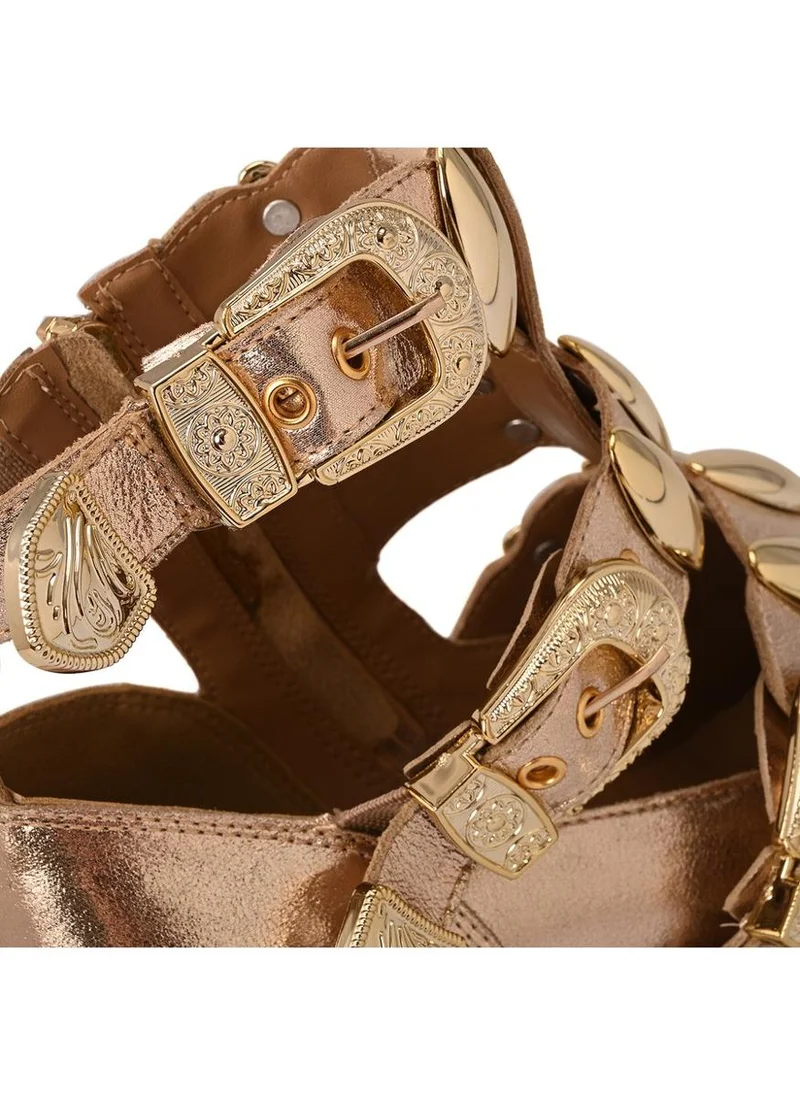 Carmen Steffens  Gold Buckle Boots for Women | Best Price UAE