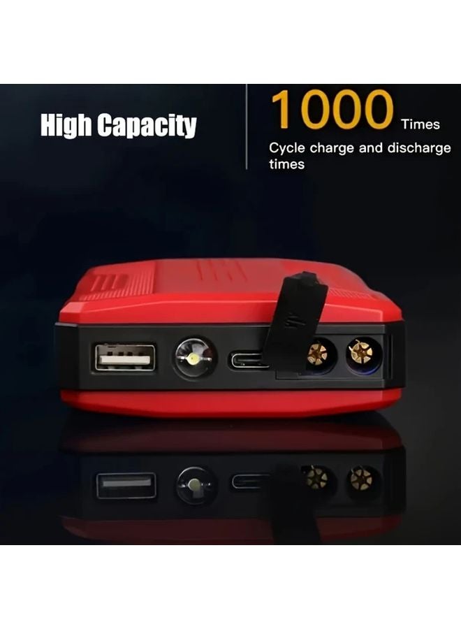 Black Car Jump Starter Portable Emergency Booster for Petrol and Diesel Vehicles with Lighting - Image 5