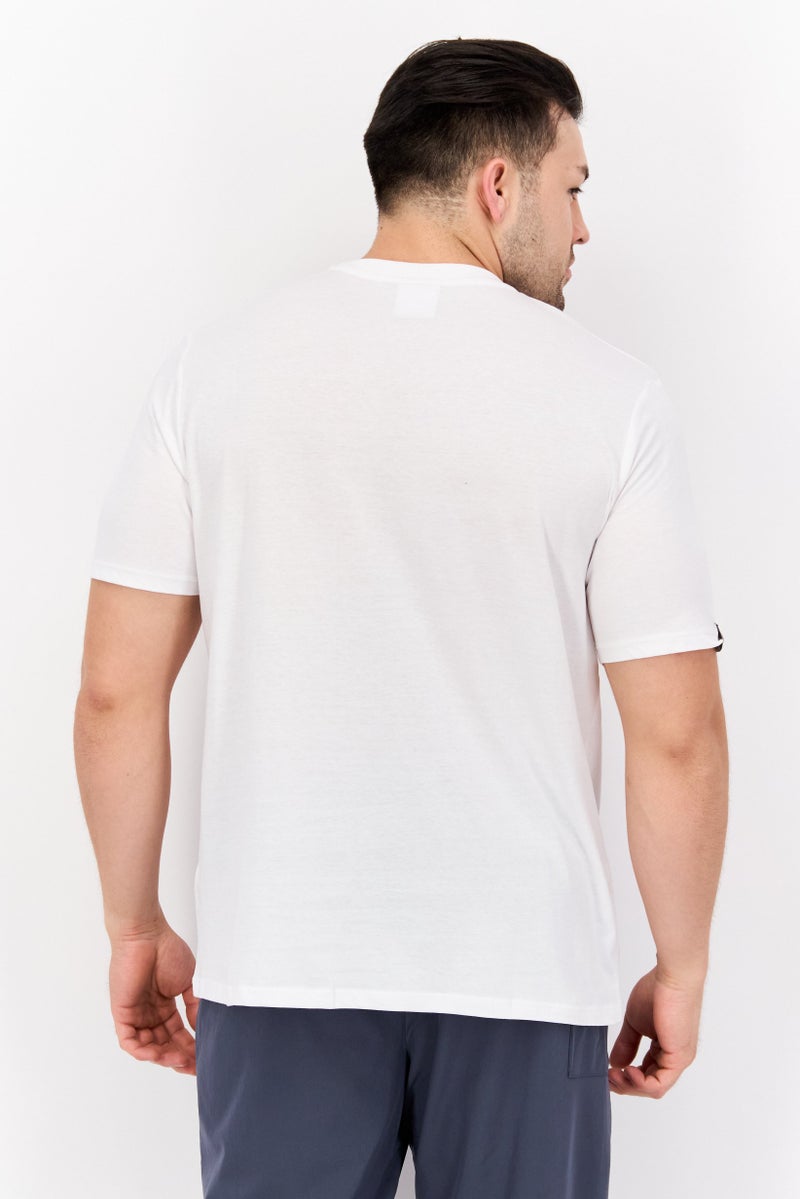 umbro Men Round Neck Short Sleeve Brand Logo T Shirt, White/Black - Image 3