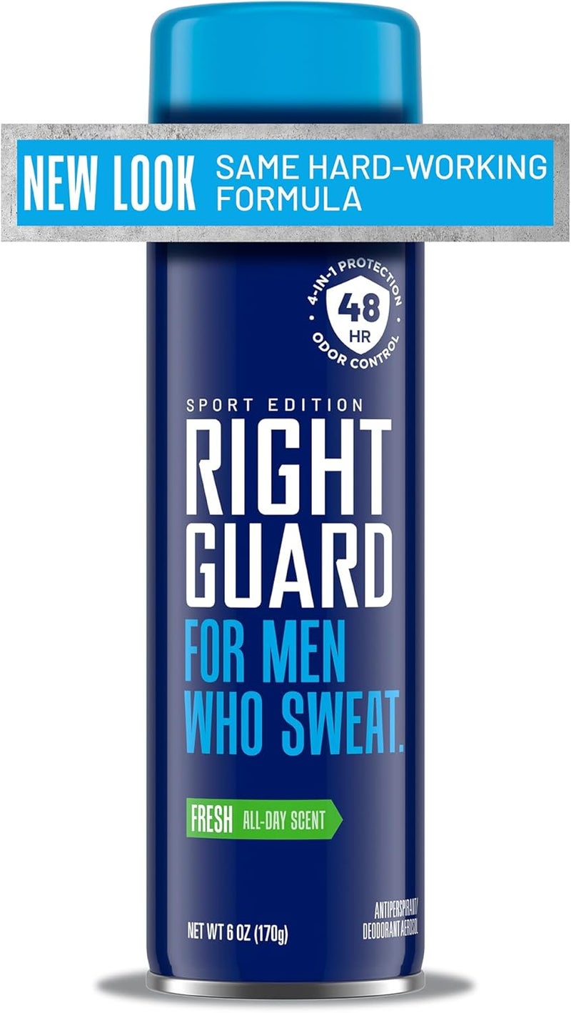 Right Guard Sport Antiperspirant Spray for Men, Fresh Scent, 6 oz - Image 1