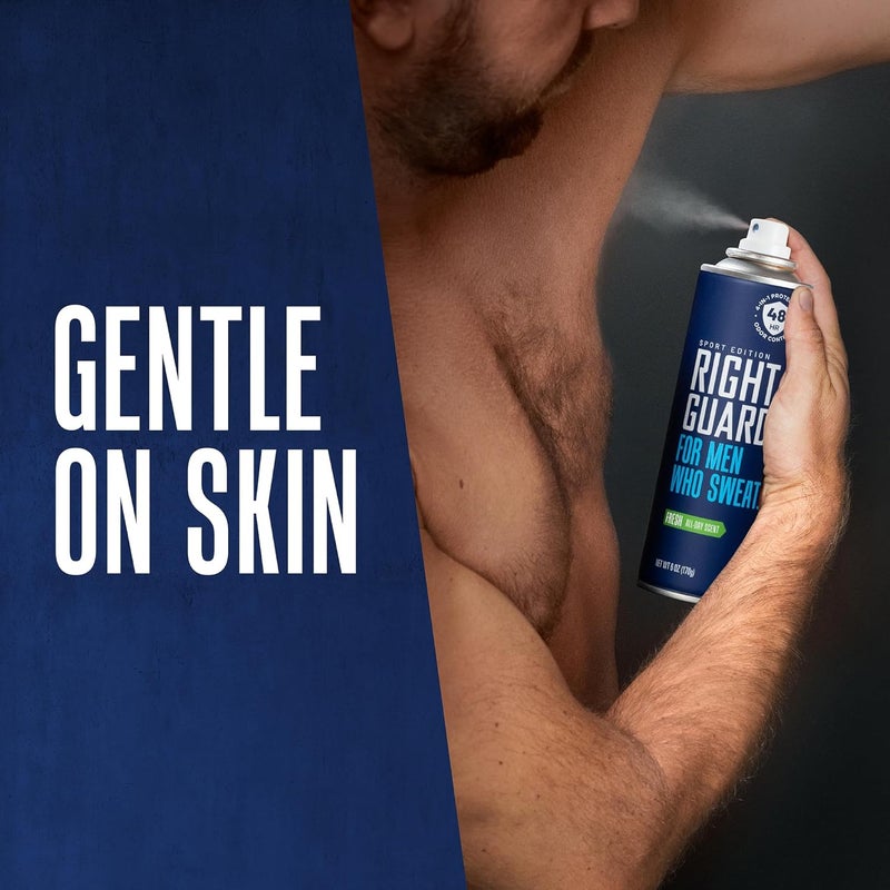 Right Guard Sport Antiperspirant Spray for Men, Fresh Scent, 6 oz - Image 4
