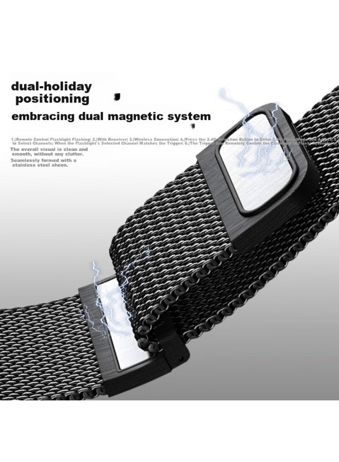 Sggs Milanese Stainless Steel Magnetic Strap For Huawei Watch Gt6/gt6 Pro/gt5/gt5 Pro/gt4/watch5, Bright Silver, 41/42mm - Image 2