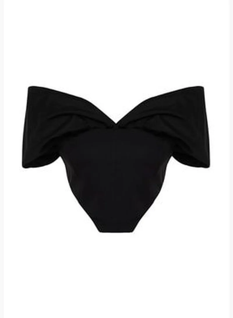 trendyol Black Carmen Collar Underwire Bustier TPRSS23BS00121