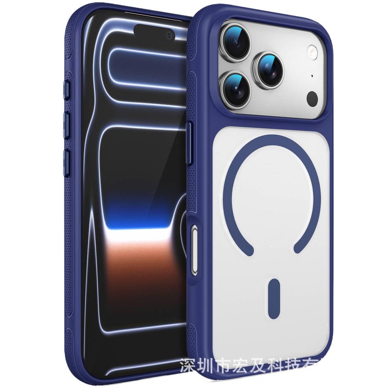 TPU+PC MagSafe Case for Samsung S26 Ultra / Samsung S26 with Drop Protection and Strong Magnetic plus Shockproof plus Skin Feel plus Matte Finish in Blue - Veloris - Image 1