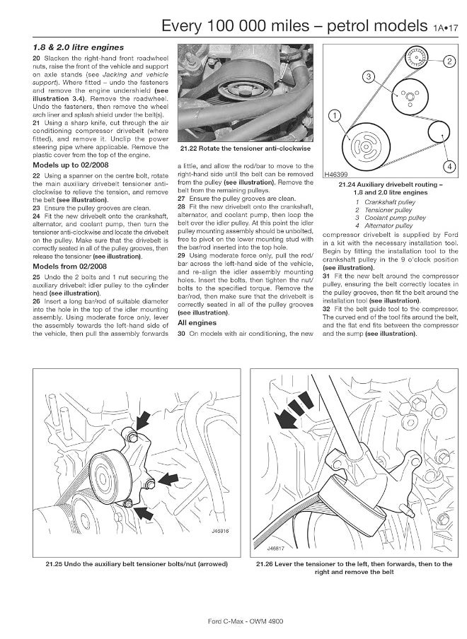 Ford C-Max Petrol & Diesel (03 - 10) Haynes Repair Manual  - Image 5