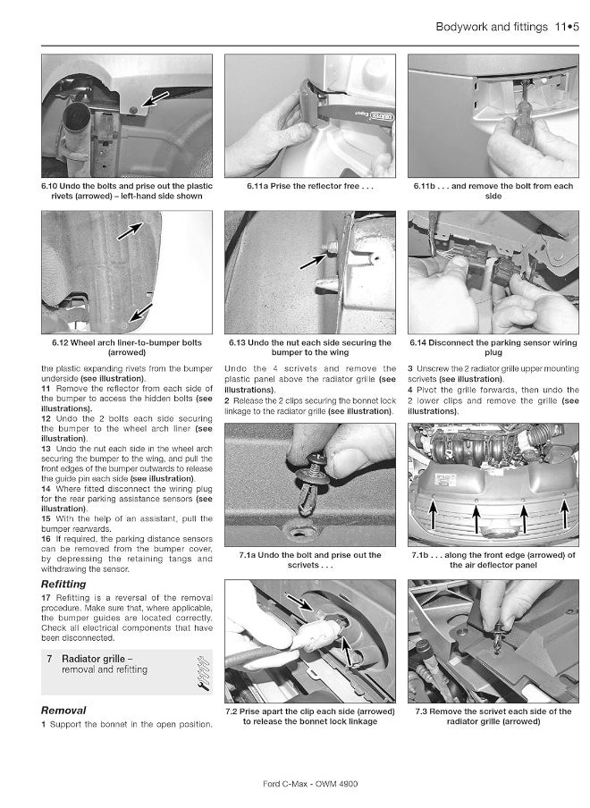 Ford C-Max Petrol & Diesel (03 - 10) Haynes Repair Manual  - Image 3