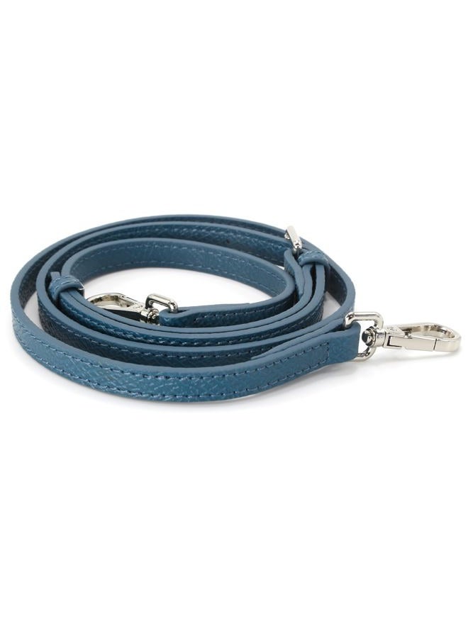 banbeln Mini Bags Leather Shoulder Strap Terracotta Nude Taupe Nave Blue Bag Straps (Peacock) - Image 4