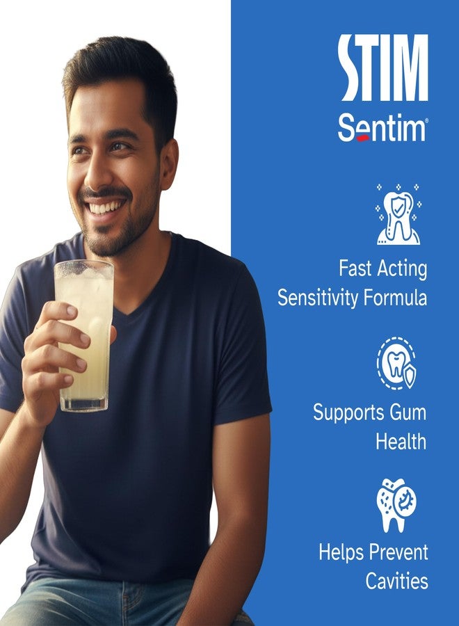 STIM Sentim Toothpaste for Sensitive Teeth Combo | Fast Acting Sensitivity Relief Formula | Includes Silky Ultra Soft Toothbrush for Gentle Cleaning - Image 5