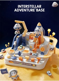 GROIC Car Adventure Toy,Space Theme Rescue Race Track Toys,Preschool Vehicle Playset Gifts,Puzzle Car Toys for Kids  - Image 2