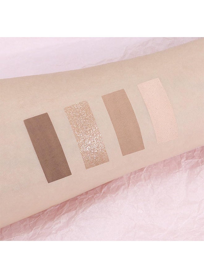 MYHO Eyeshadows Palette Makeup for Women, Neutral Nude Brown Eye Shadow, Powder Cream Glitter Matte Shimmer Quads Eyeshadow Palette, Long-lasting Pigmented Waterproof, Sombras Para Ojos - Image 5