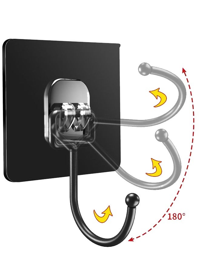 MITOYO - 10-Piece Wall Hooks - Self Adhesive Hook - Without Nails Drill Free Strong Sticky Hook - Hanging Heavy Duty - for Home, Bathroom, Kitchen, Office - Image 1
