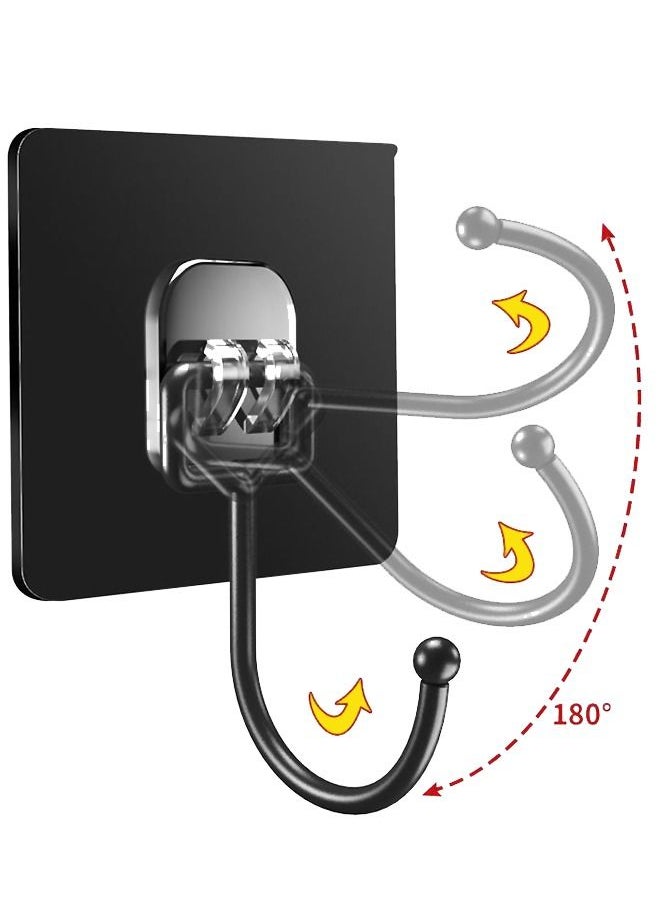 MITOYO - 10-Piece Wall Hooks - Self Adhesive Hook - Without Nails Drill Free Strong Sticky Hook - Hanging Heavy Duty - for Home, Bathroom, Kitchen, Office - Image 1