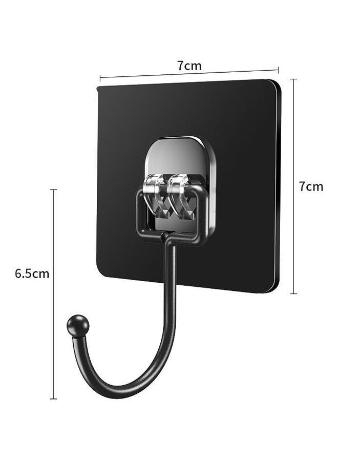 MITOYO - 10-Piece Wall Hooks - Self Adhesive Hook - Without Nails Drill Free Strong Sticky Hook - Hanging Heavy Duty - for Home, Bathroom, Kitchen, Office - Image 1