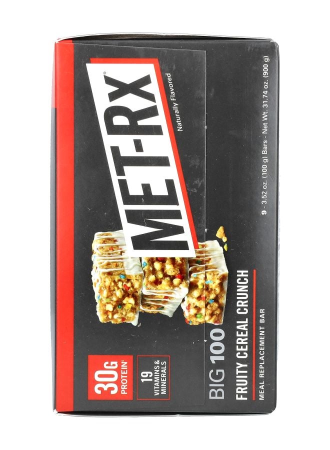 MET-Rx بار استبدال الوجبات الكبير 100 نكهة حبوب الفواكه المقرمشة 9 بار 3.52 أونصة (100 جرام) لكل منها - Image 2