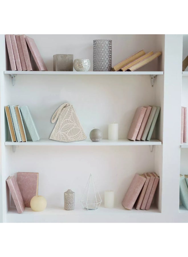 LUANCE Jungle Print Weighted Door Stop Bag with Handle Beige and White 8 x 5.8 x 5.8 Inch 40101079 - Image 4