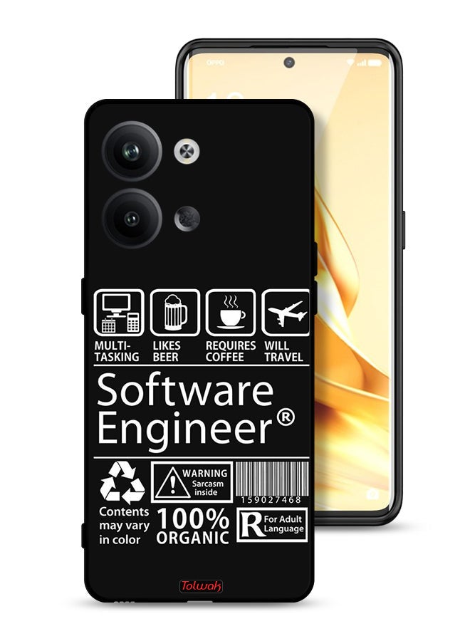Tolwak Oppo Reno9 Pro 5G Protective Case Cover Software Engineer Sticker - Image 1