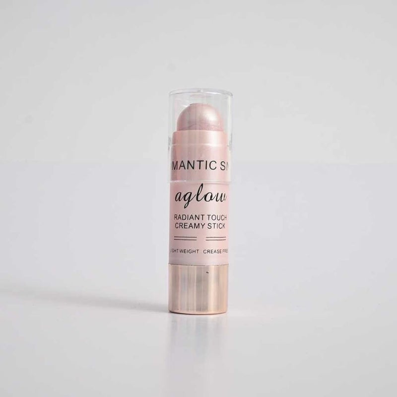 KIRA Romantic Snow Aglow Radiant Touch Creamy Stick Long Lasting Formula For Face Makeup And Body For Womens Pink