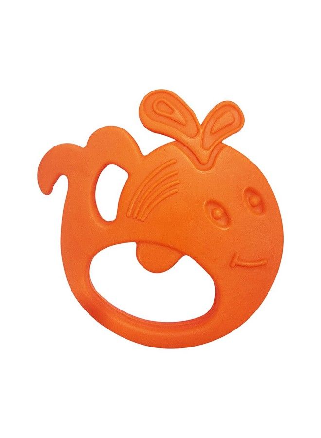 BuddsBuddy 100% Bpa Free Soft Silicone Baby Teether For 3 To 6 Babies (Zuzu Orange) - Image 2
