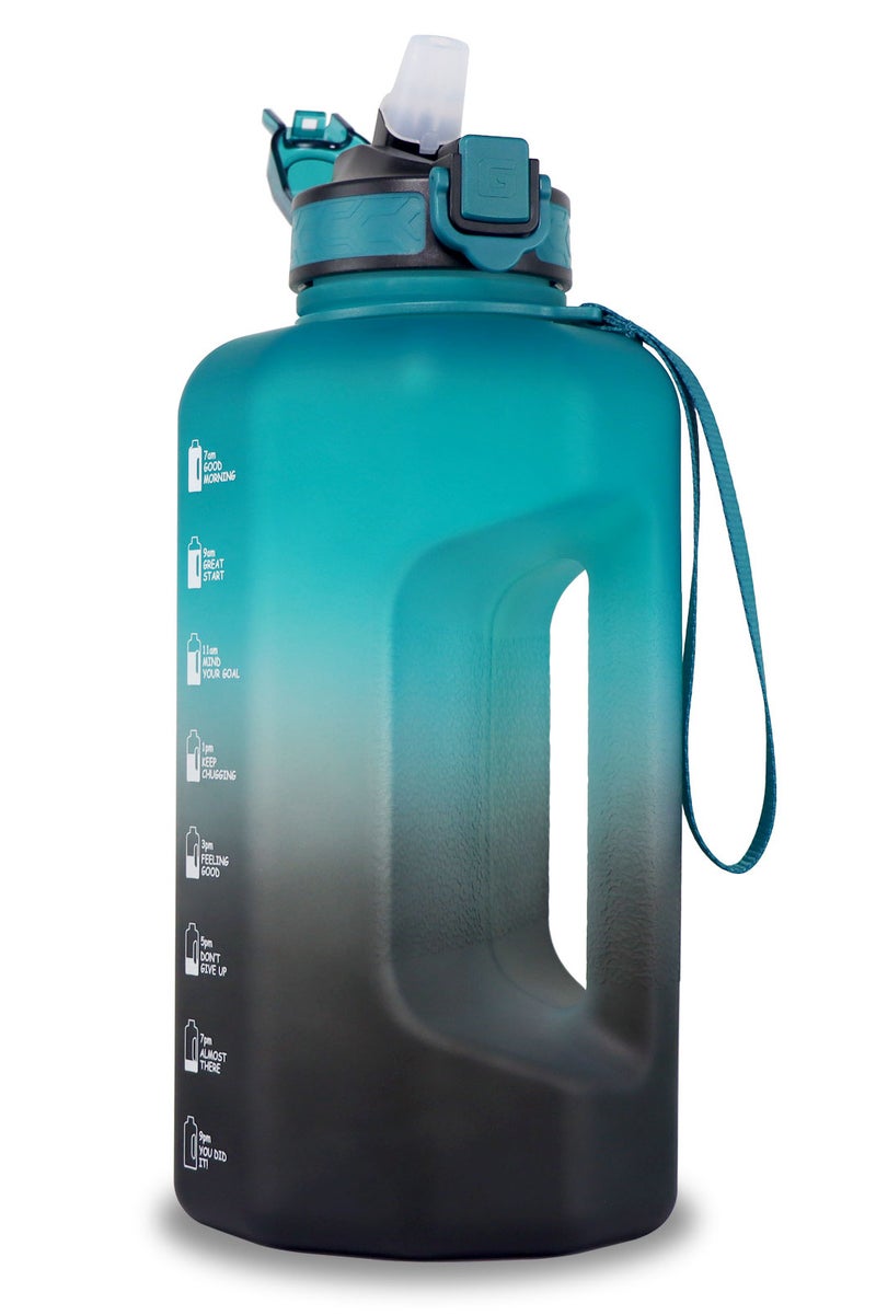 GEMFUL Half Gallon Water Bottle with Straw BPA-Free Large Reusable Container with Handle for Sports Outdoor - Image 1