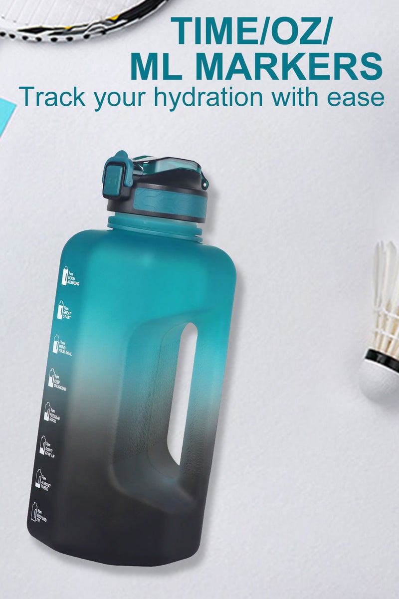 GEMFUL Half Gallon Water Bottle with Straw BPA-Free Large Reusable Container with Handle for Sports Outdoor - Image 4