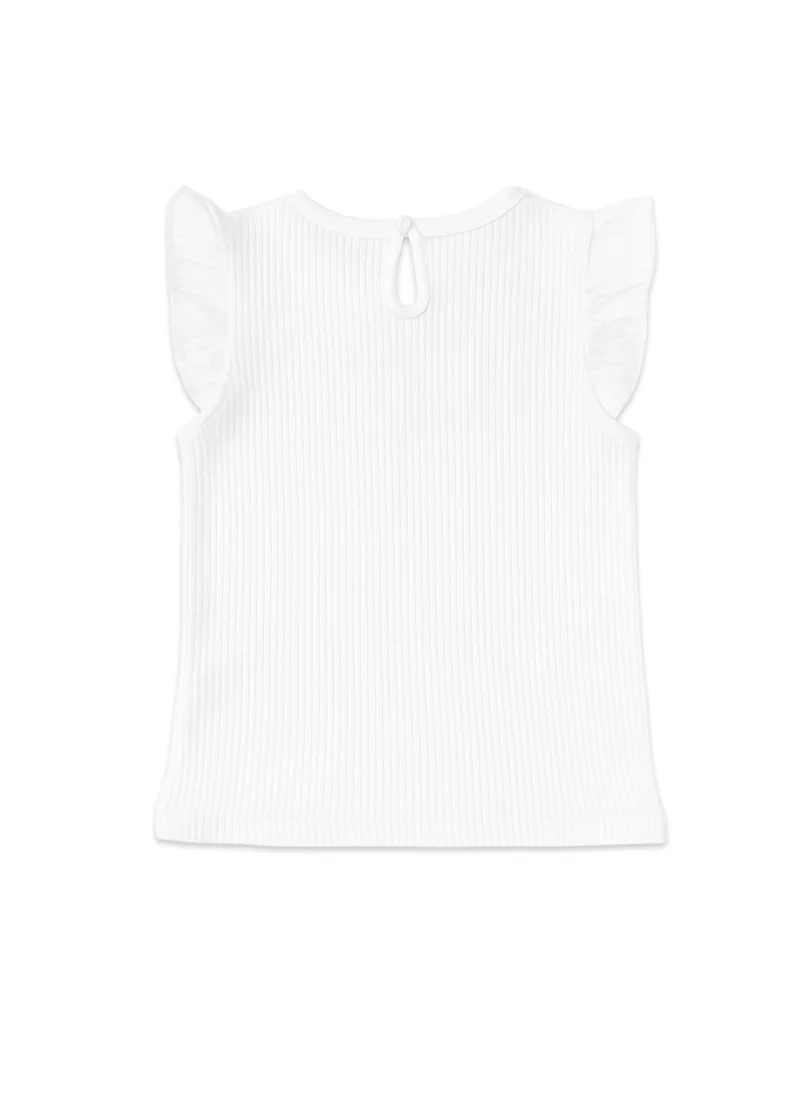 Nautinati  Nautinati White Printed Top And Blue Balloon Skirt For Girls for Women | Best Price UAE