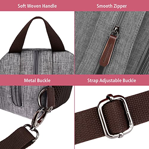 PACKISM Small Backpack Purse for Women - Convertible Backpack Purse Sling Bag for Women with Multiple Compartment Pockets Adjustable Straps Daily Mini Backpack, Grey - Image 5