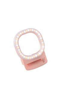 General Mobile Phone Fill Light Live Broadcast Beauty Selfie Round Flash Charging Mini LED Fill Light Photography Light-Specifications:Pink  - Image 3
