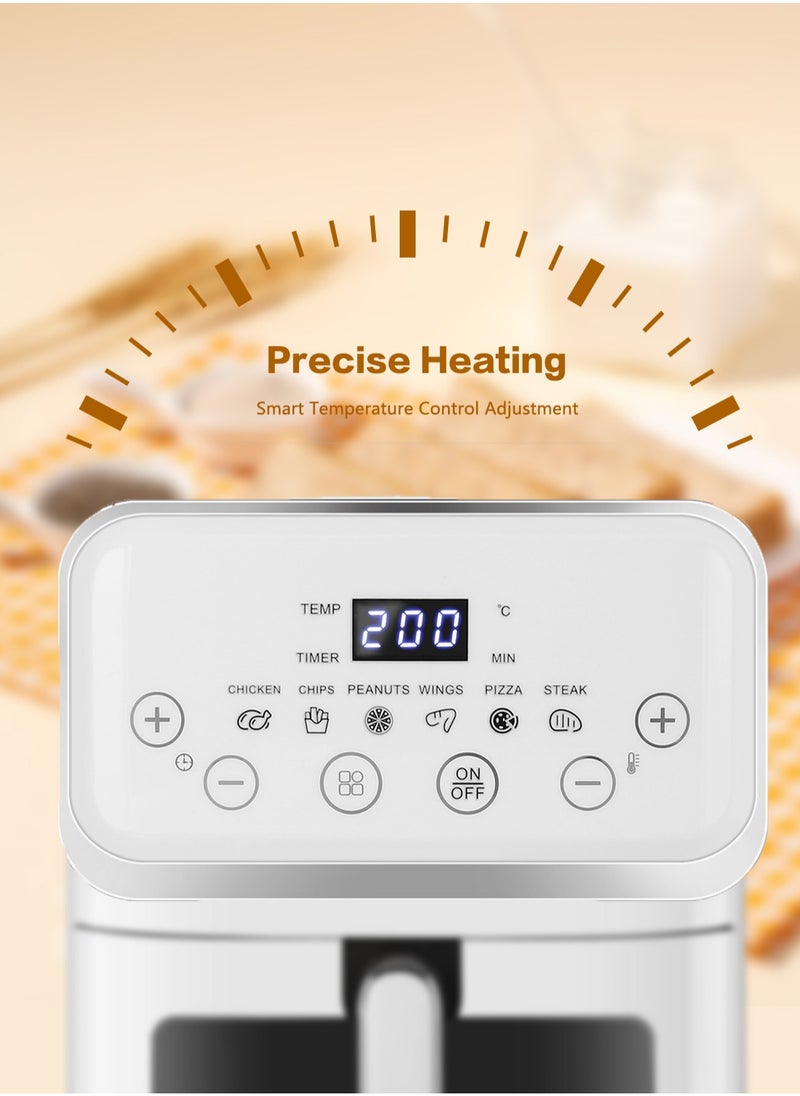 Air fryer 10L Large Size, 6 Presets, 1300W, One-Touch Panel, 360° Turbo Airflow Technology, Non-stick Airfryer Basket, Dishwasher Safe, Elegant white design - pzsku/ZE4C1917720B6E498D716Z/45/1742452047/9cb0b5c1-8a20-429b-8943-9eb620ce33d5
