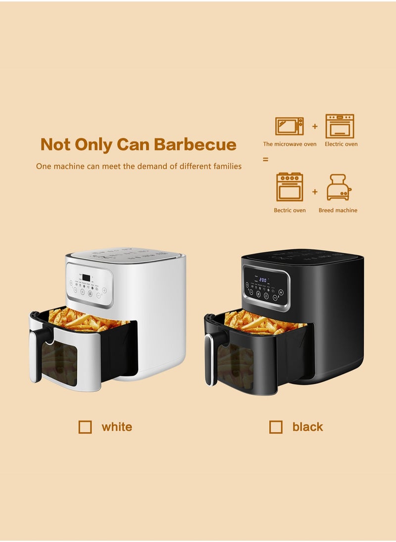 Air fryer 10L Large Size, 6 Presets, 1300W, One-Touch Panel, 360° Turbo Airflow Technology, Non-stick Airfryer Basket, Dishwasher Safe, Elegant white design - pzsku/ZE4C1917720B6E498D716Z/45/1742452047/b7b59ba1-cbff-4007-afb5-c00abf579866