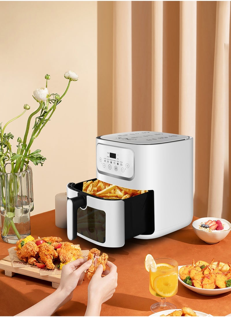 Air fryer 10L Large Size, 6 Presets, 1300W, One-Touch Panel, 360° Turbo Airflow Technology, Non-stick Airfryer Basket, Dishwasher Safe, Elegant white design - pzsku/ZE4C1917720B6E498D716Z/45/1742452049/5d16cc22-ea7f-43c1-8be3-9323ee50d2f4