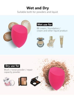 InnoGear Makeup Sponge, 10 Pcs Makeup Sponges Blender Set Beauty Cosmetic Foundation Blending Applicator Puff, Flawless For Liquid Cream Powder (Multi Colored)  - Image 2