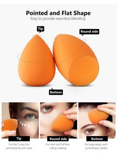 InnoGear Makeup Sponge, 10 Pcs Makeup Sponges Blender Set Beauty Cosmetic Foundation Blending Applicator Puff, Flawless For Liquid Cream Powder (Multi Colored)  - Image 4