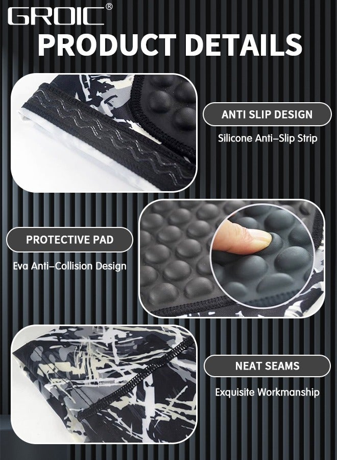 GROIC Knee Pads,Basketball Baseball Knee Brace Knee Support, Collision Avoidance Kneepad Compression Knee Sleeve for Volleyball,Long Leg Sleeves Sports Gear（XL) - Image 3