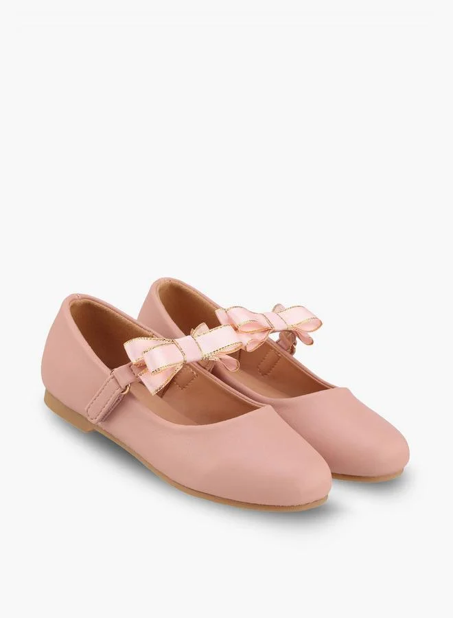جونيورز Girls Bow Accent Mary Jane Shoes