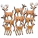 RESTCLOUD Deer Figurines Cake Toppers Deer Toys Figure Small Woodland Animals Set of 9 - Image 4