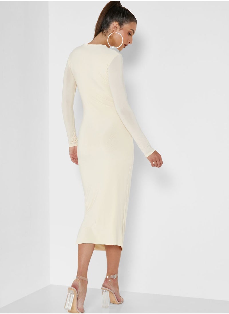 Missguided - Cut Out Detail Bodycon Dress - Image 1